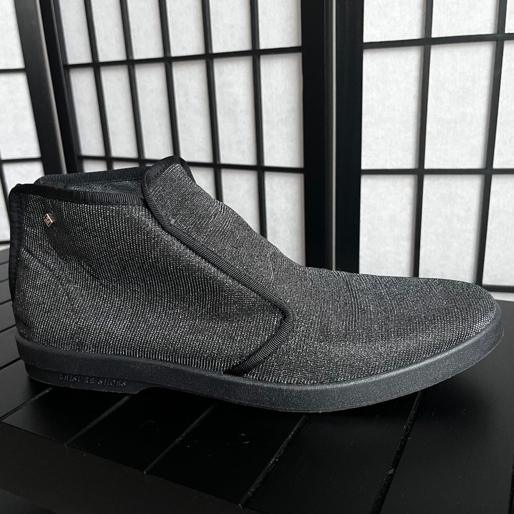 Rivieras Montante Hologram Mens Ankle Boot  (Black/Gray) / Size: 44 EU 11 US